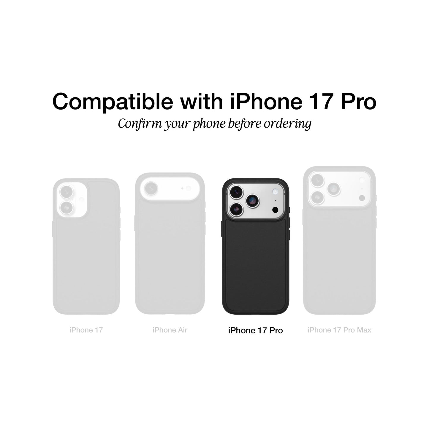 OtterBox iPhone 17 Pro Symmetry Series Clear Case - Clear - Ultra-Thin, Sleek iPhone Case, MagSafe with Camera Control