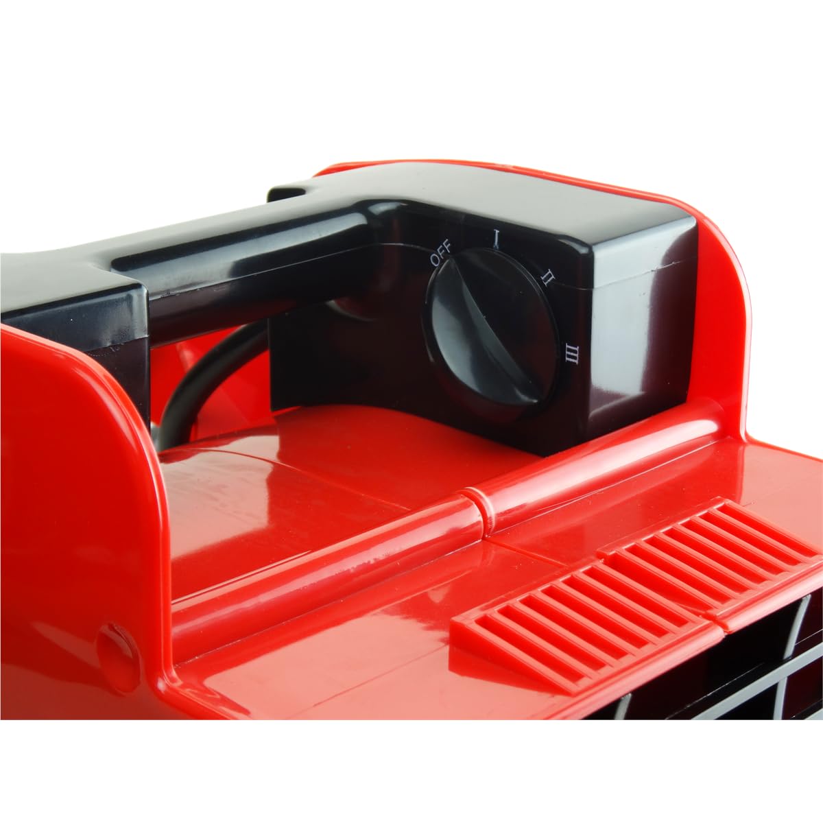K Tool International 77702 Utility Floor Blower Fan, 300 CFM, 3 Speed Motor, Overload Protection, Impact Resistant ABS, 180 Watt, 110-120V, 60Hz, 12