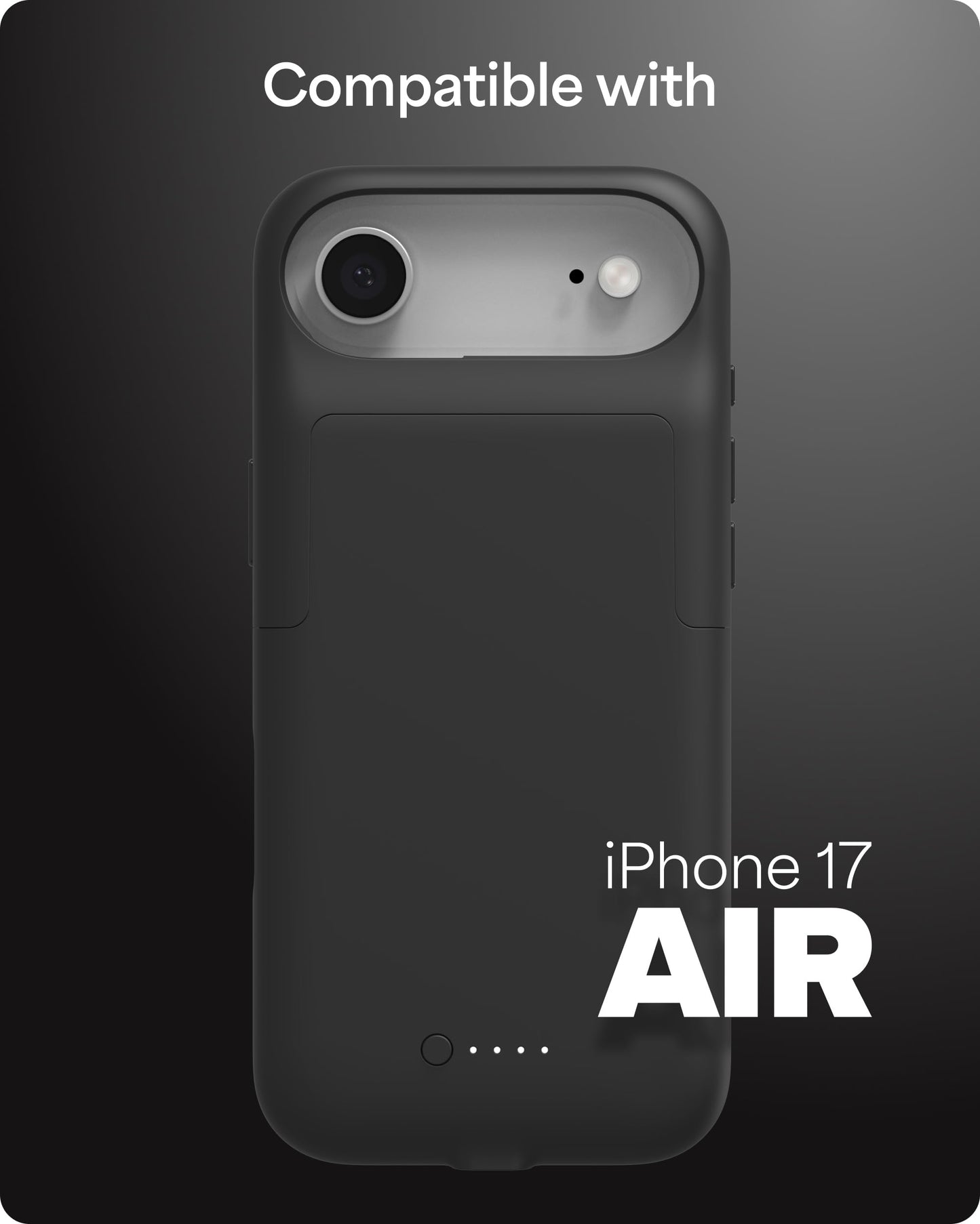 Mophie Juice Pack Battery Case for iPhone Air - Slim Charging Case, Up to 50% Extra Battery Life, High Impact Protection, Magnetic Back for Wallets