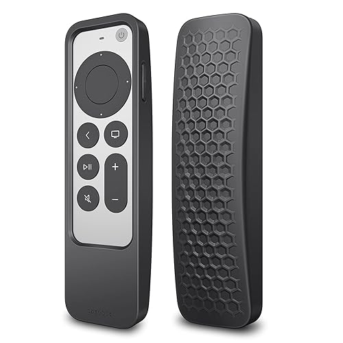 Fintie 2-in-1 Protective Case for 2021 2022 Apple TV Siri Remote and AirTag - Lightweight Anti Slip Shockproof Cover for Apple TV 4K / HD Siri Remote
