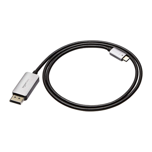 Amazon Basics Aluminum USB-C to DisplayPort Cable - 3-foot