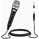 Moukey Karaoke Microphone, Dynamic Microphone with 13 ft Cable, Metal Handheld Cardioid Wired Mic, XLR Microphone for Singing, Compatible w/Karaoke