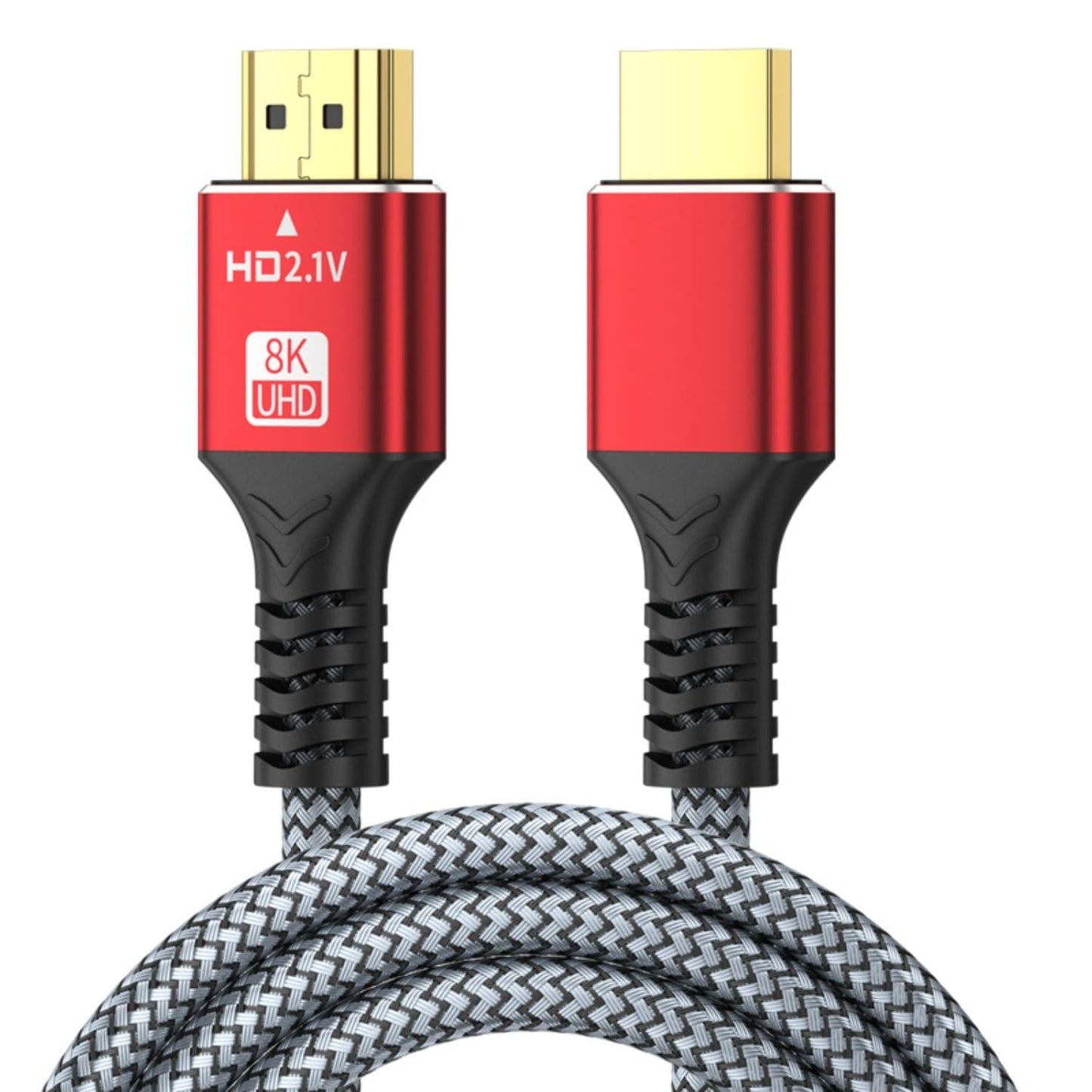 SkyeySnail 8K Fiber Optic HDMI Cable, Micro HDMI to HDMI 2.1, Detachable Type A+D, 48Gbps Ultra Speed, HDR, 3D, eARC, in Wall CL2 / CL3 Rated, Slim