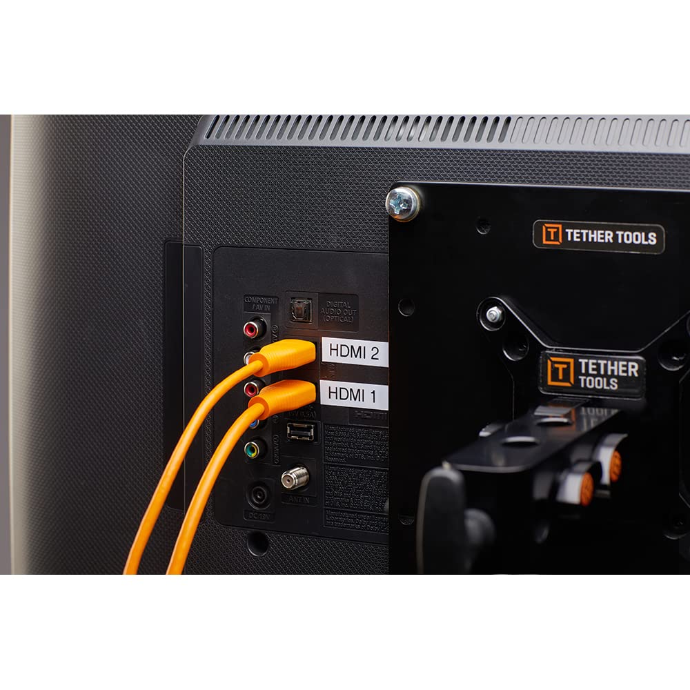 Tether Tools TetherPro HDMI 2.0 to HDMI 2.0, 15' (4.6m), Orange