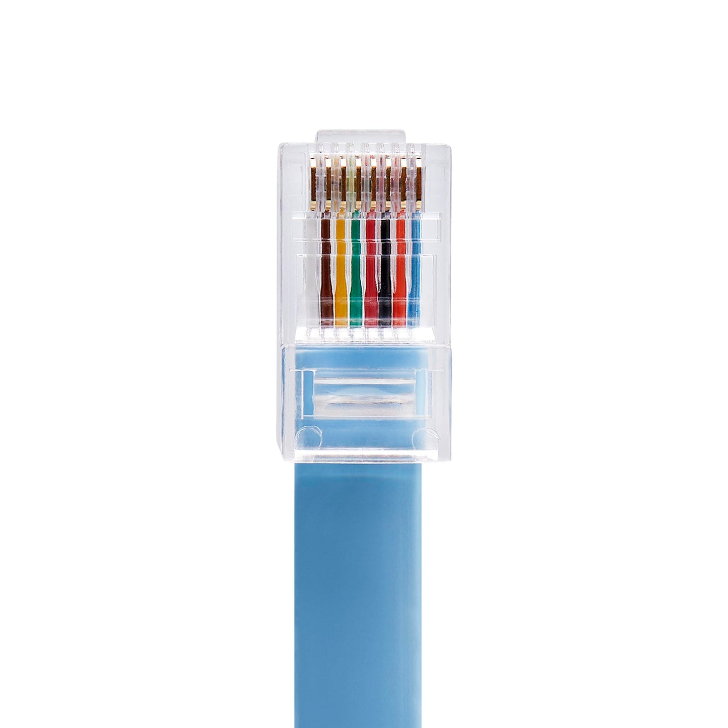 StarTech.com Cisco Console Rollover Cable - RJ45 Ethernet - Network cable - RJ-45 (M) to RJ-45 (M) - 6 ft - molded, flat - blue (ROLLOVERMM6)