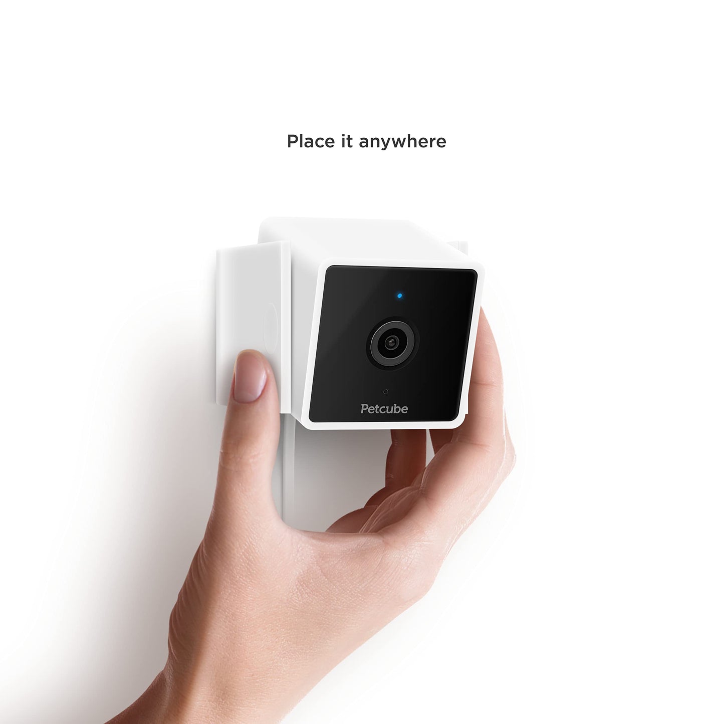 Petcube Cam Indoor Home Security Camera with 1080p HD Video, Two-Way Audio, Motion Detection, and Phone App, Night Vision Wi-Fi Camera for Apartment