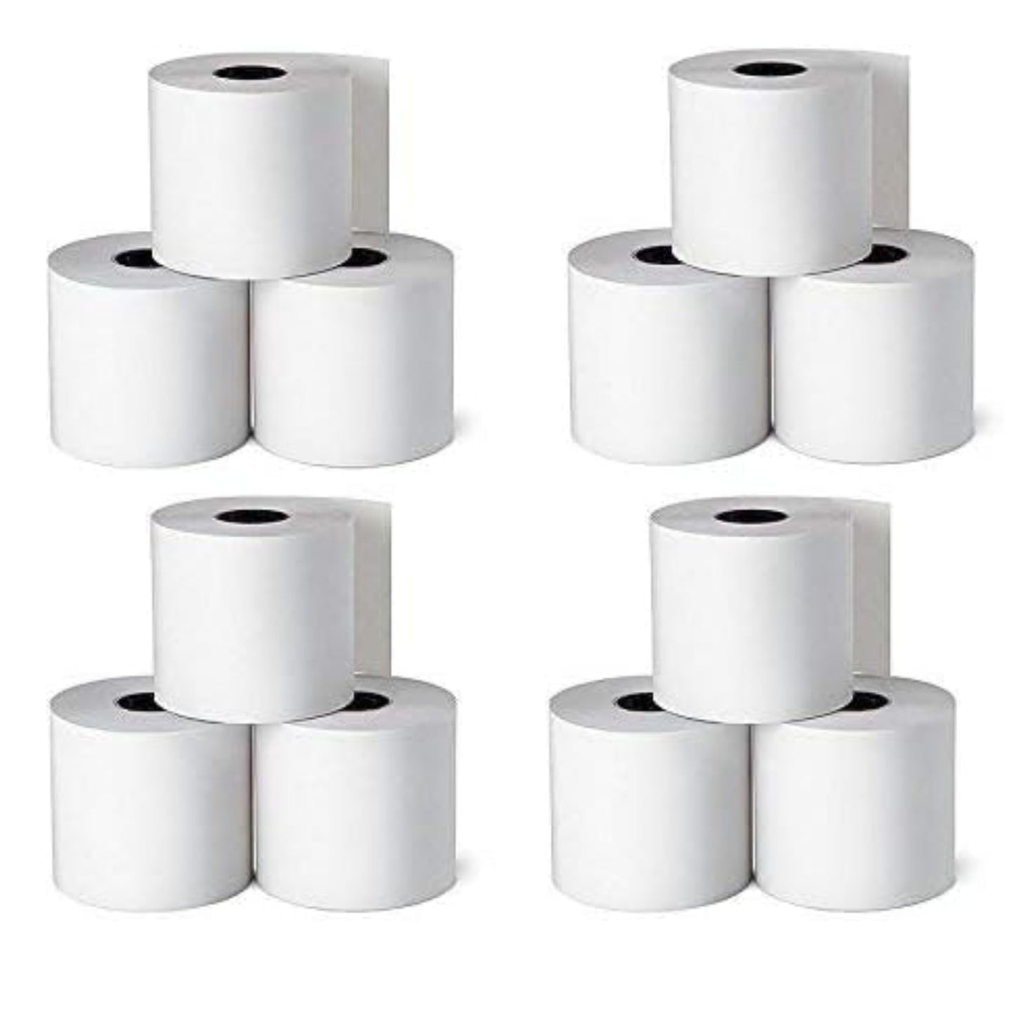 1InTheOffice Adding Machine, Register, and Calculator Rolls 2 1/4" x 130' 1-Ply, 12/Pack (130')