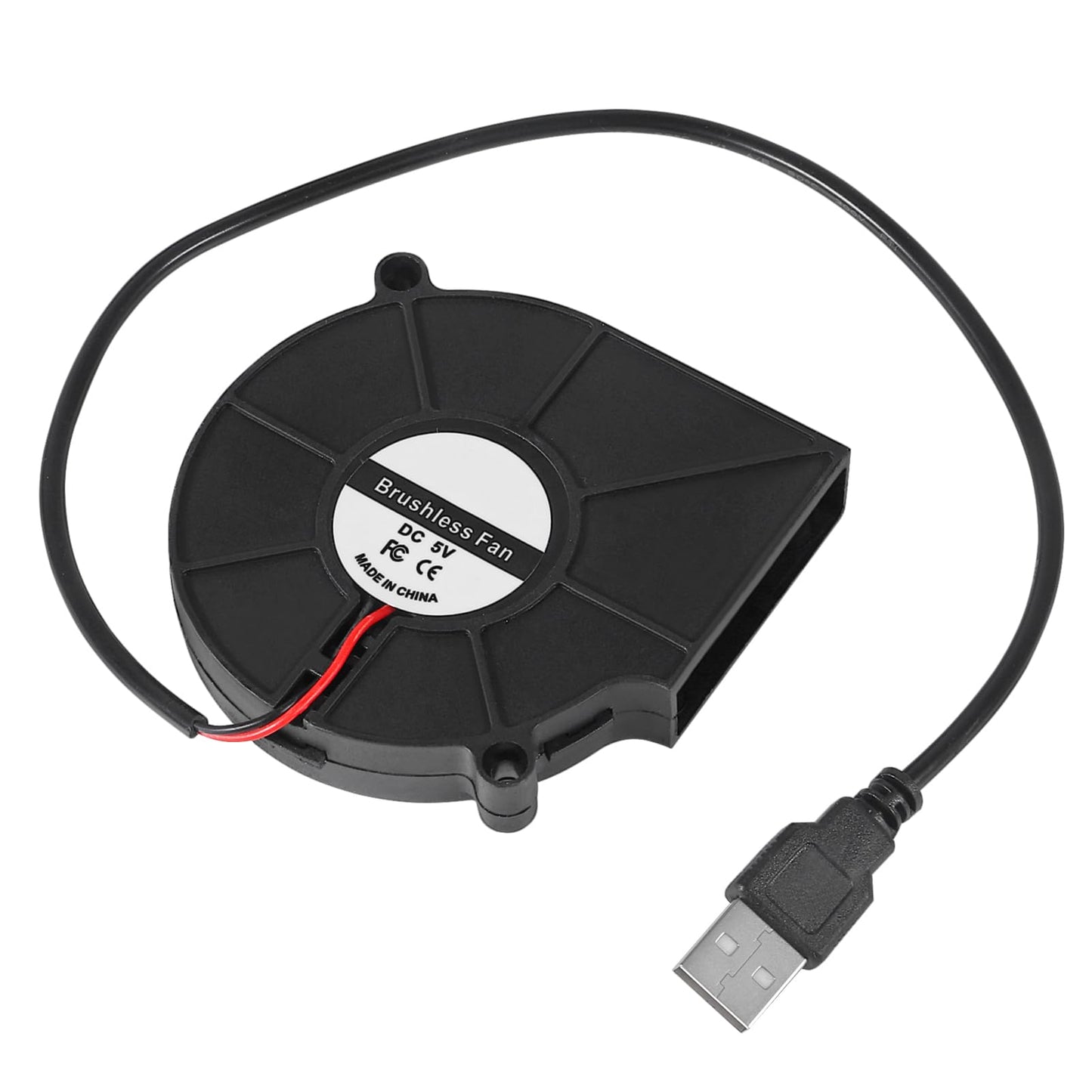 4Pcs 75mm USB Fan 75mm x 15mm Cooling Turbo Blower Fan 5V 7515 USB DC Brushless Small Computer Case Fan Cooler for 3D Printer Cooling Electronics, Air