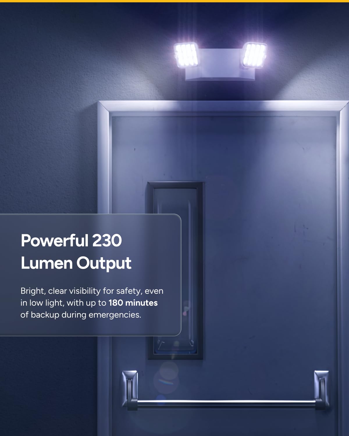 Sunco 6 Pack LED Emergency Lights for Business, Commercial Lighting, Power Outages, Offices, with Backup Battery (90 Minutes), Wall Mount, Hard Wired