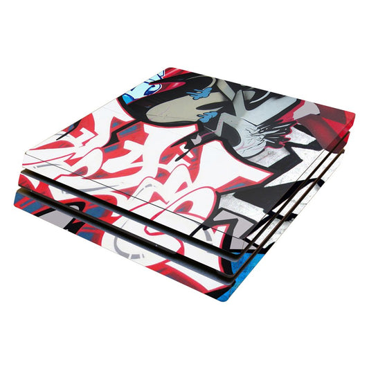 MightySkins Skin Compatible with Sony PS4 Pro Console - Graffiti Mash Up | Protective, Durable, and Unique Vinyl Decal wrap Cover | Easy to Apply