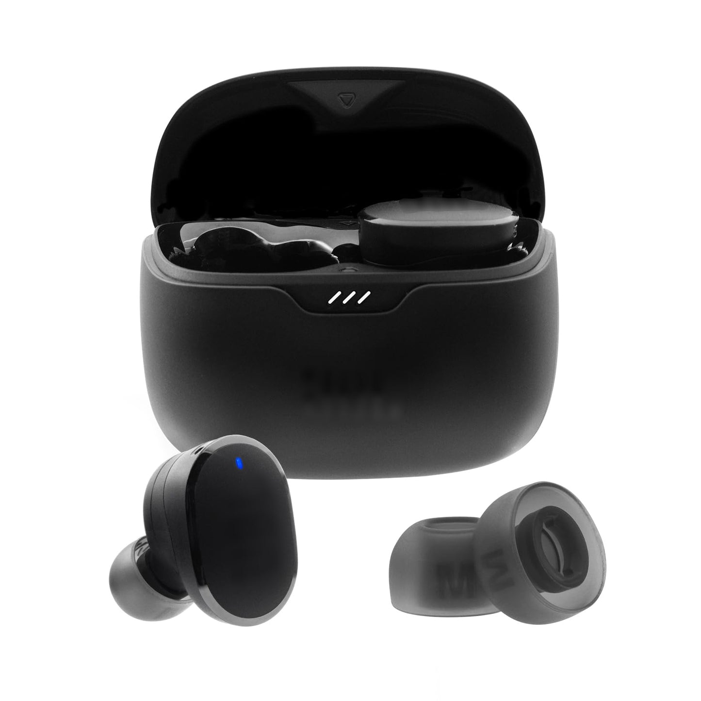 Replacement Earbuds Tips for JBL Tune Buds/JBL Tune Buds 2, Silicone Eartips, 3 Pairs (S/M/L) Black