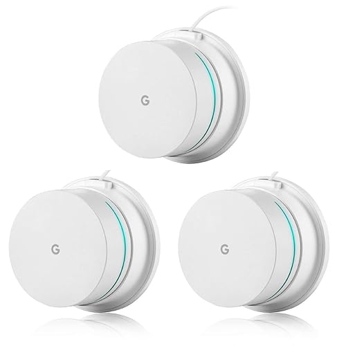 OkeMeeo Wall Mount for Google WiFi AC1200 - Ceiling Mount for Google WiFi 2016 Model and 2020 Model, Space Saving and Enlarging Coverage, Reinforced
