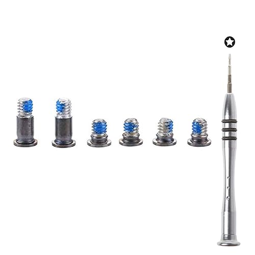 Bfenown Replacement 6 Pcs Gray Bottom Case Screws & P5 Pentalobe Screwdriver Kit for MacBook Pro 13" A1706, A1989, A2251 (2016-2020 Models)