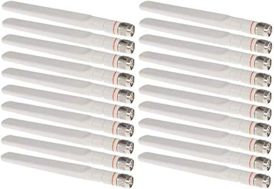 RW RoutersWholesale Cisco Compatible 2.4-GHz / 5-GHz Dual-Band (RP-TNC) AIRONET Antenna (White) (20PACK)