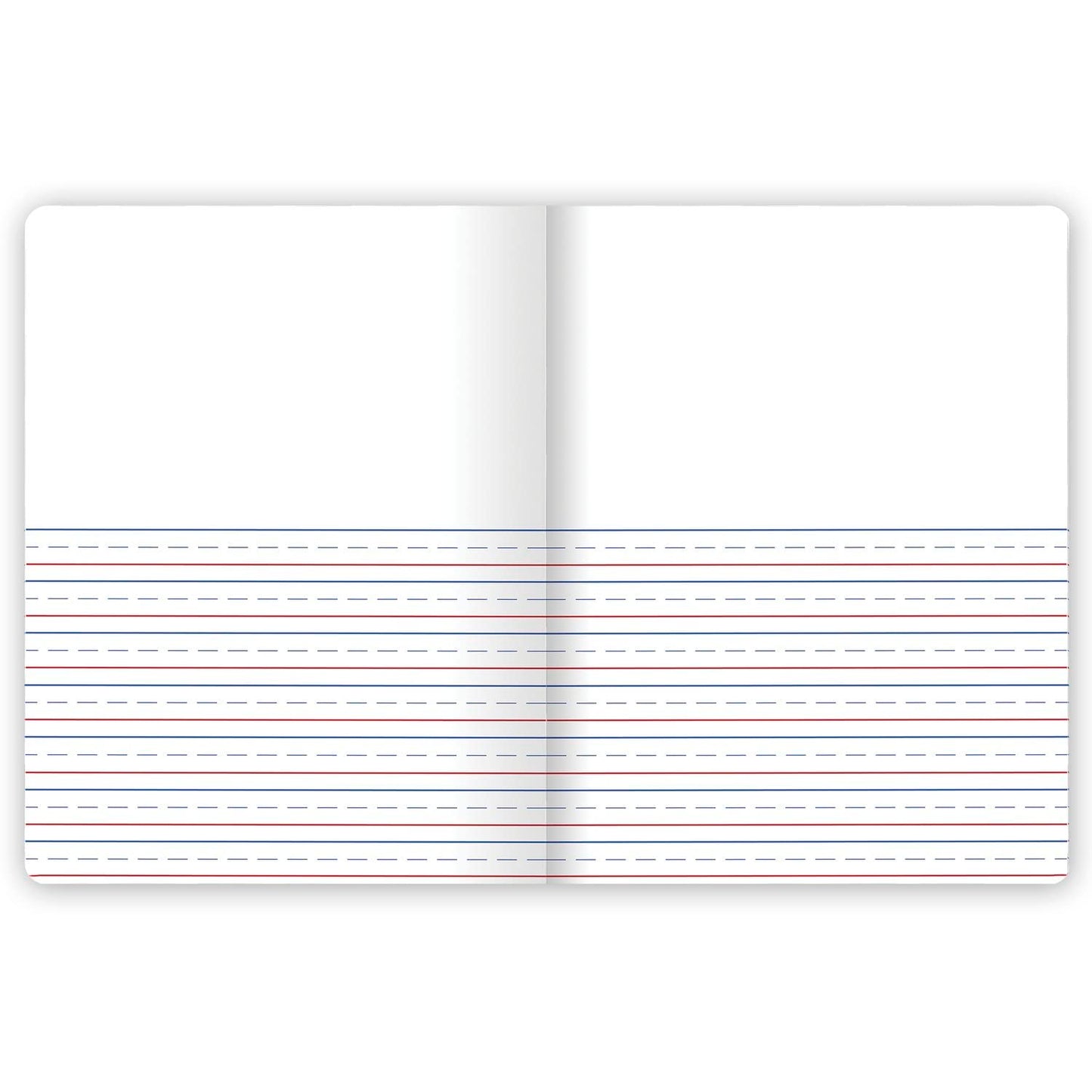 Mead Primary Composition Book, Primary Ruled Journal, Grades K-2, 7-1/2" x 9-3/4", 100 Sheets per Comp Book, Colors Will Vary, 12 Pack (610054-ECM)