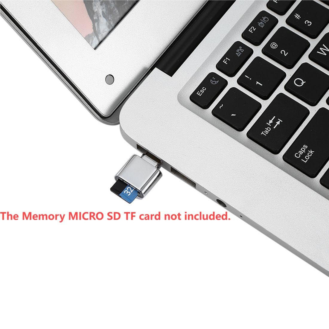 CY 2pcs USB Type C USB-C to Micro SD SDXC TF Card Reader Adapter for Laptop Cell Phone (2pcs/Set)