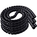 Dog and Cat Cord Protector, 32.8ft Spiral Cable Management Sleeve Organizer, Protects Your Pets and Critters from Chewing Insulated Electric Wire