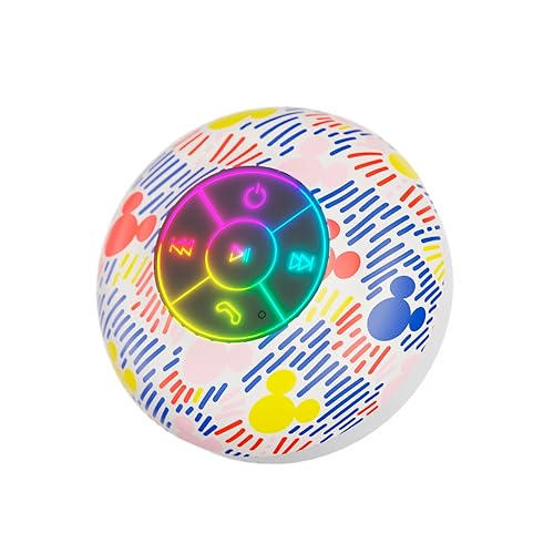 Disney Mickey Mouse and Friends LED Bluetooth Shower Speaker - Splashproof Speaker with Touch Controls + 5 HR Playtime - Mickey Mouse Gifts for Women