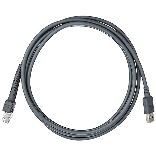 SOTESIN USB Cable for Symbol Zebra Motorola Barcode Scanner, USB to RJ45 Cable, CBA-U01-S07ZAR LS2208-SR DS2208 DS8178 LS1203 LS4208 DS4208 DS9208