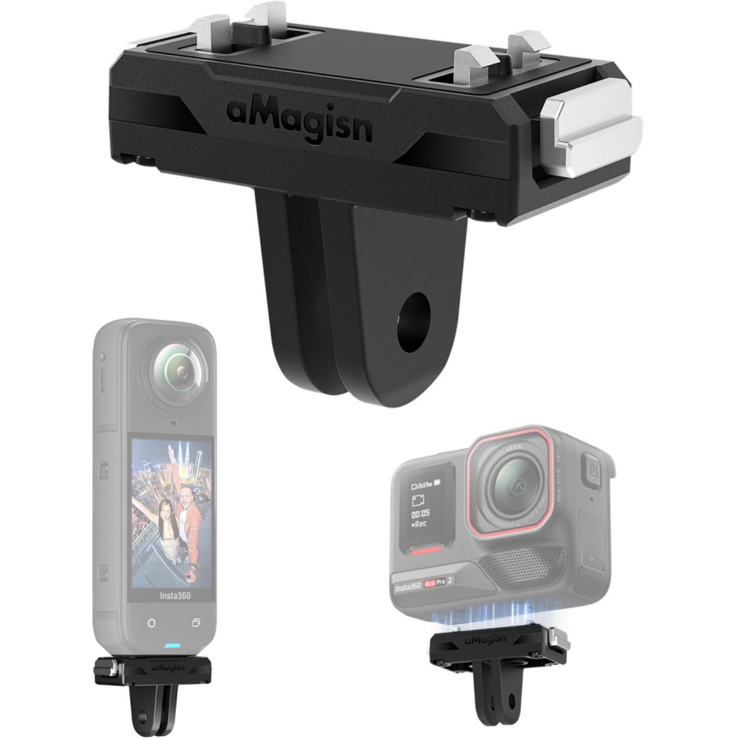 Ferbao Magnetic Mount for Insta360 X5/ Ace Pro 2/Ace Pro,Quick Release Adapter for Insta360 X5