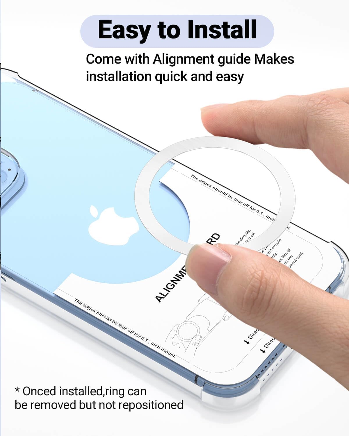 KALAPOP for Magsafe Ring 10PCS-Ultra Thin(0.4mm)-Universal Metal Rings Sticker Compatible with iPhone 17/Air/16/15/14/13/12 Series,Samsung