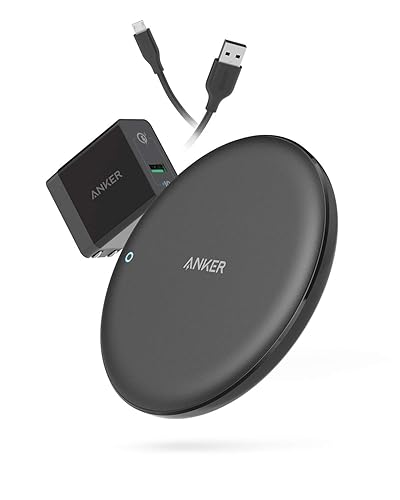 Anker Wireless Charger, PowerWave 7.5 Pad with Internal Cooling Fan, 7.5W for iPhone 11, 11 Pro, 11 Pro Max, XS Max, XR, XS, X, 8, 8 Plus, 10W