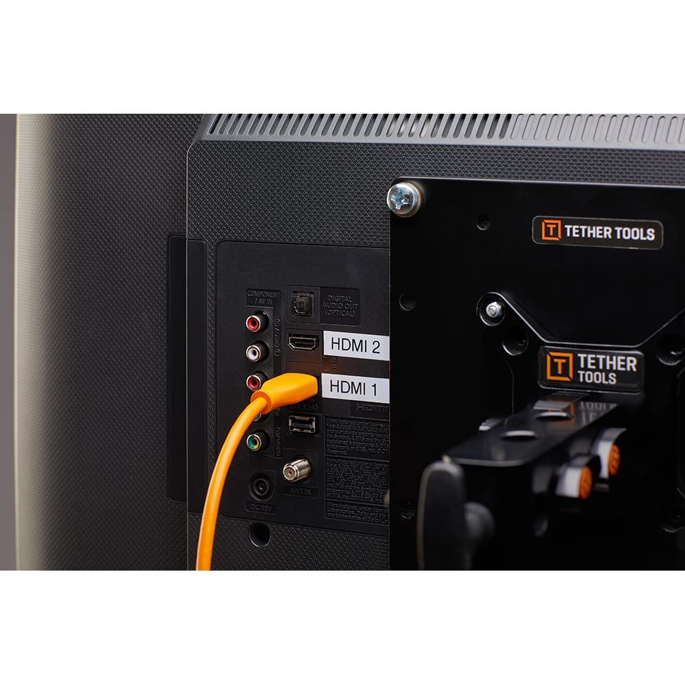 Tether Tools TetherPro HDMI 2.0 to HDMI 2.0, 15' (4.6m), Orange