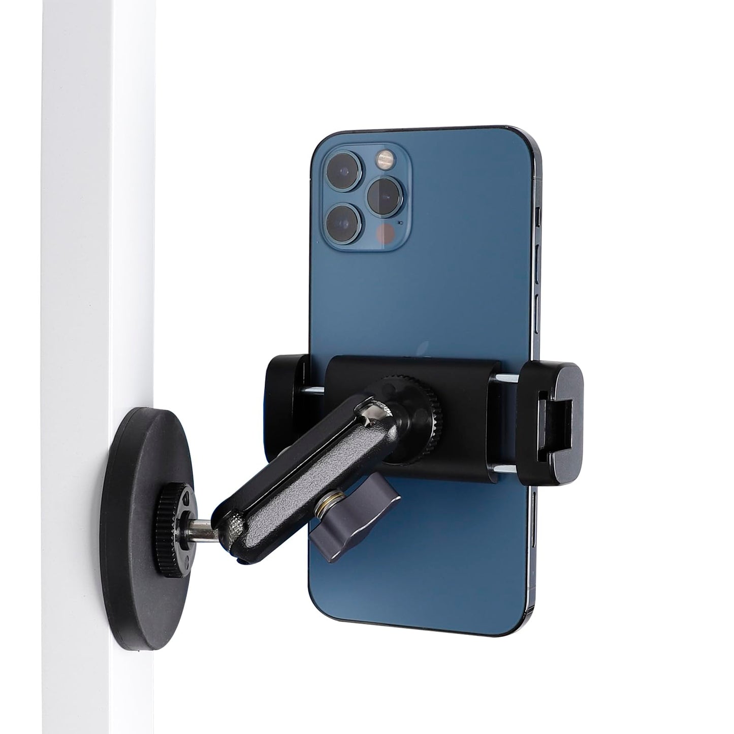 Gym Magnetic Phone Holder Mount with 360° Adjustable Dual Ballhead Magic Arm, Magnet Base Phone Mount for Gym Equipment, Refrigerator, or Any Ferrous