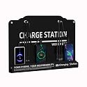 Wall Mounted Cell Phone Charging Station Mobile Phone Charging Station | Fast Charging 8 Device | Compatible with iphone ipad Smartphone Tablets Port