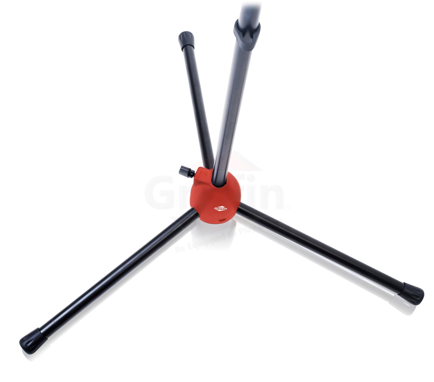 GRIFFIN 4 Pack Telescoping Microphone Boom Stands (StageLOCK Series) with XLR Mic Cables & Clips - Tripod Base for Studio, Live Karaoke, Conferences