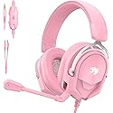 IYGR K98 Wired Gaming Headset, Durable Aluminum Frame Gaming Headset with Memory Earmuffs, 50mm Dynamic Drivers Stereo Surround Sound, Over Ear