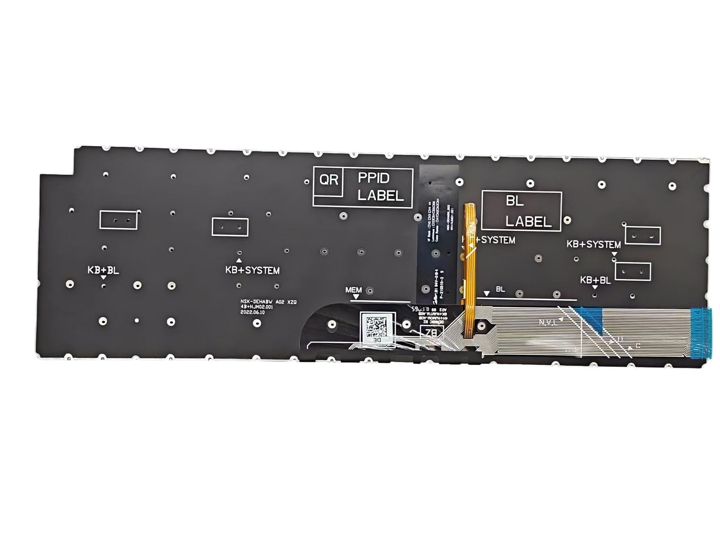 Laptop Replacement Latin Spanish Keyboard for Dell Inspiron 15 3511 3515 15 5510 5515 7510 16" inch 7610 Laptop Gray Backlit