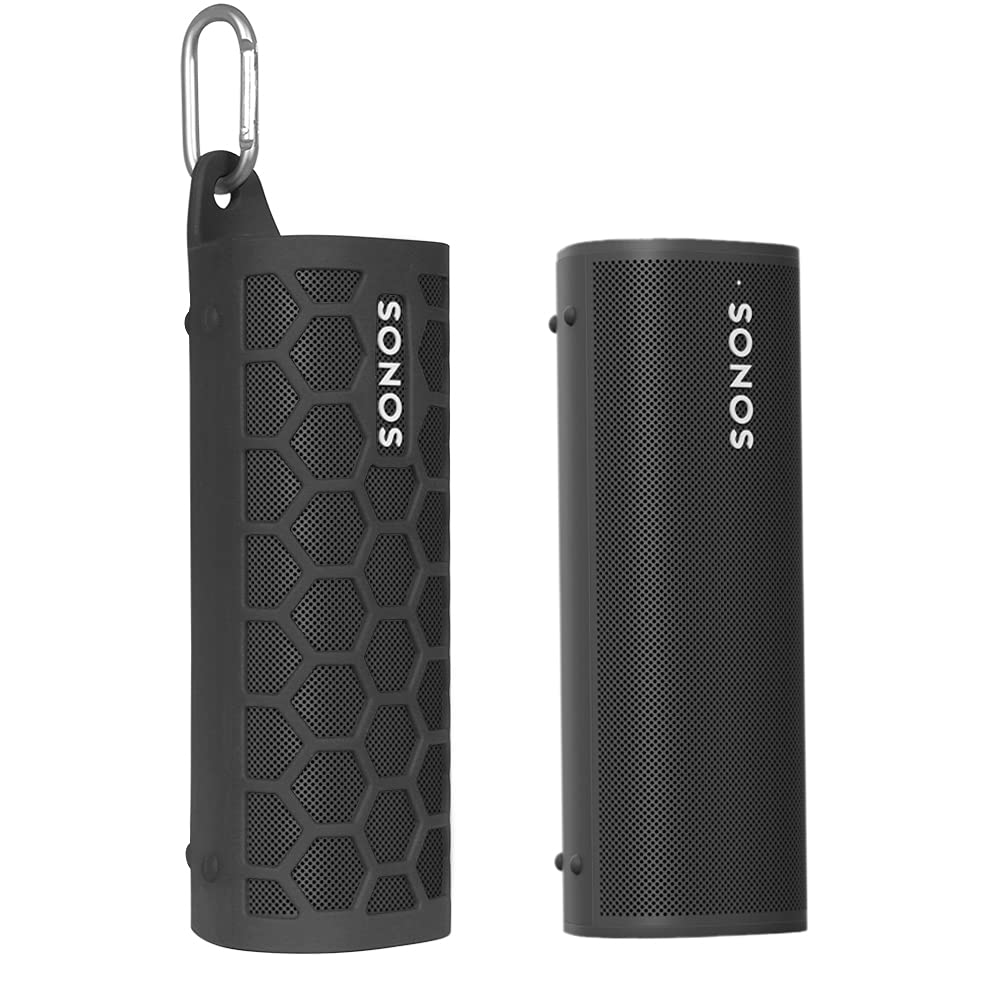 Zaracle Flexible Carrying Case Protect Pouch Sleeve Protector Cover Travelling Case for Sonos Roam 2 / Sonos Roam Wireless Portable Bluetooth Speaker