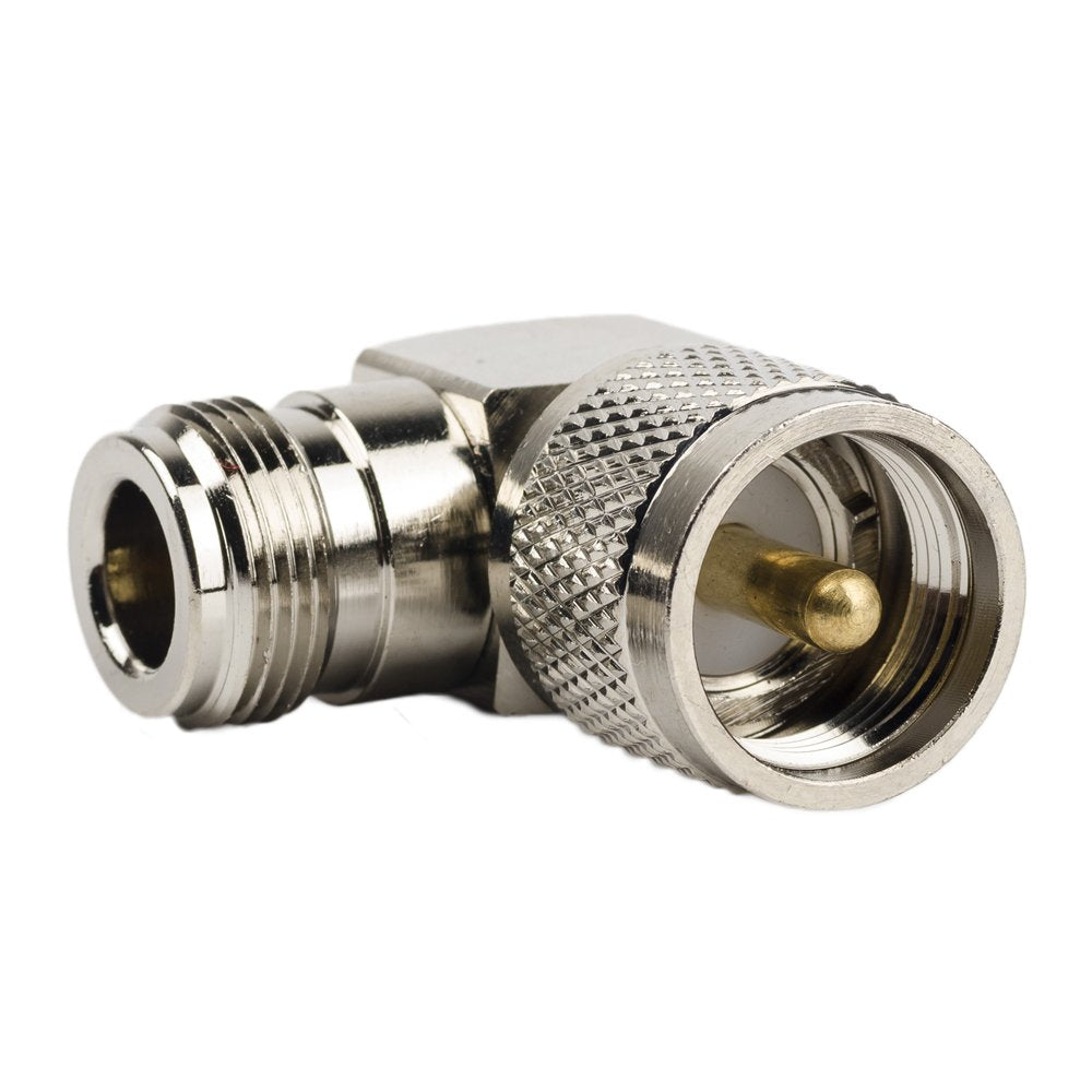 Eagles (Pack of 2 N Female to UHF Male 90 Right Angle connetor Adapter, PL-259 Right Angle Connector Coaxial Coax Adapter