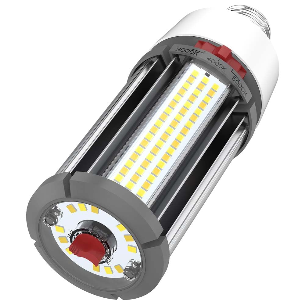 Satco S23148, Selectable LED Corncob Bulb, E26 Base, Replacement Bulb, 27W