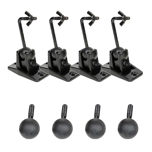 VideoSecu 4 Packs Satellite Surround Sound Wall Ceiling Speaker Mount Home Theater Brackets BJT