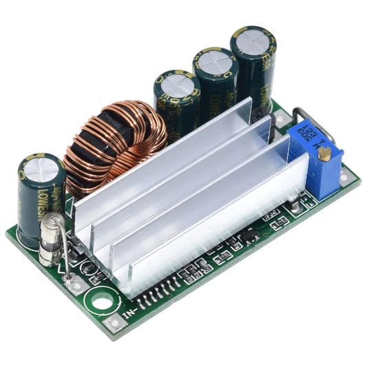 JacobsParts AT30 30W DC-DC Buck Boost Step Up or Down Adjustable Voltage Regulator Power Module with Heatsink, Fuse, and Dual-Stage Output Filter