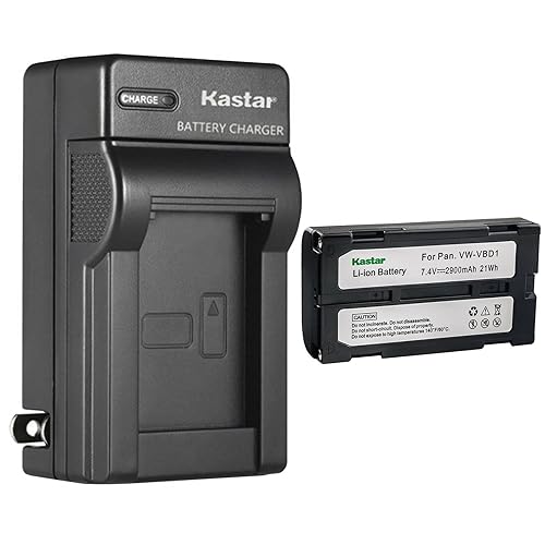 Kastar 1-Pack Battery and AC Wall Charger Replacement for Hitachii VM-E Series VM-E568E, VM-E568LE, VM-E573LA, VM-E575LE, VM-E635LA, VM-E645LA