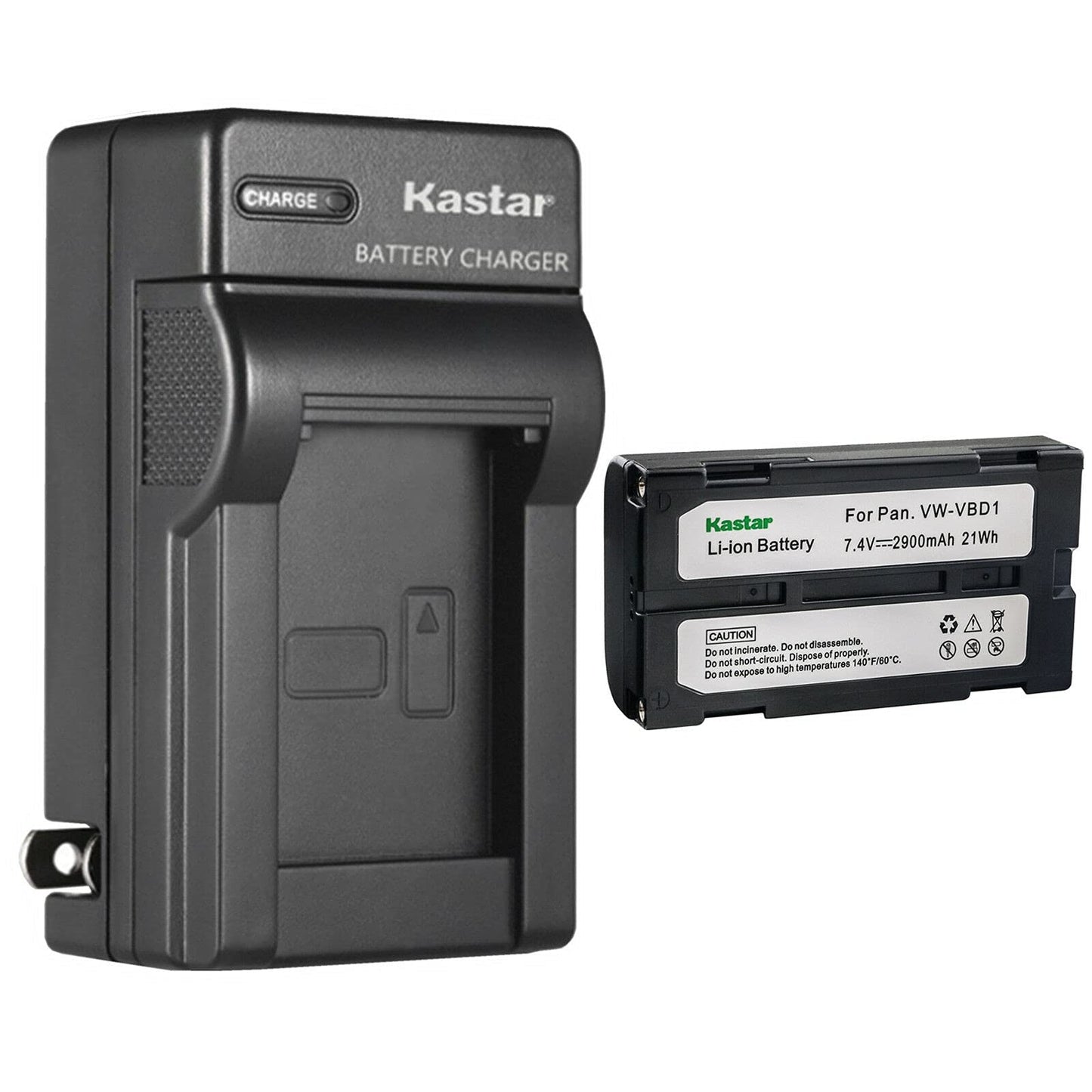 Kastar 1-Pack Battery and AC Wall Charger Replacement for Hitachii VM-E Series VM-E568E, VM-E568LE, VM-E573LA, VM-E575LE, VM-E635LA, VM-E645LA