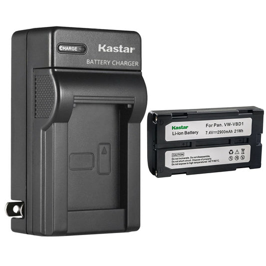 Kastar 1-Pack Battery and AC Wall Charger Replacement for Hitachii VM-E Series VM-E568E, VM-E568LE, VM-E573LA, VM-E575LE, VM-E635LA, VM-E645LA