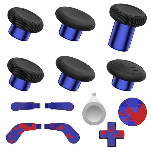 Elite Series 2 Gaming Controller Accessories Kit with Thumbsticks, D-Pads, Paddles, Trigger Buttons for Xbox Elite Series 2 Core (Blue)