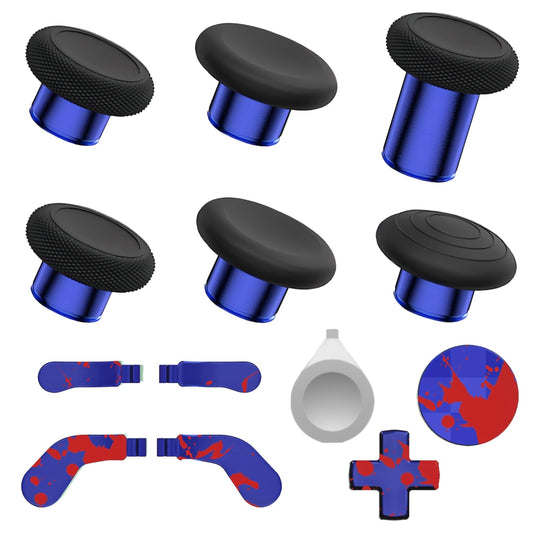 Elite Series 2 Gaming Controller Accessories Kit with Thumbsticks, D-Pads, Paddles, Trigger Buttons for Xbox Elite Series 2 Core (Blue)