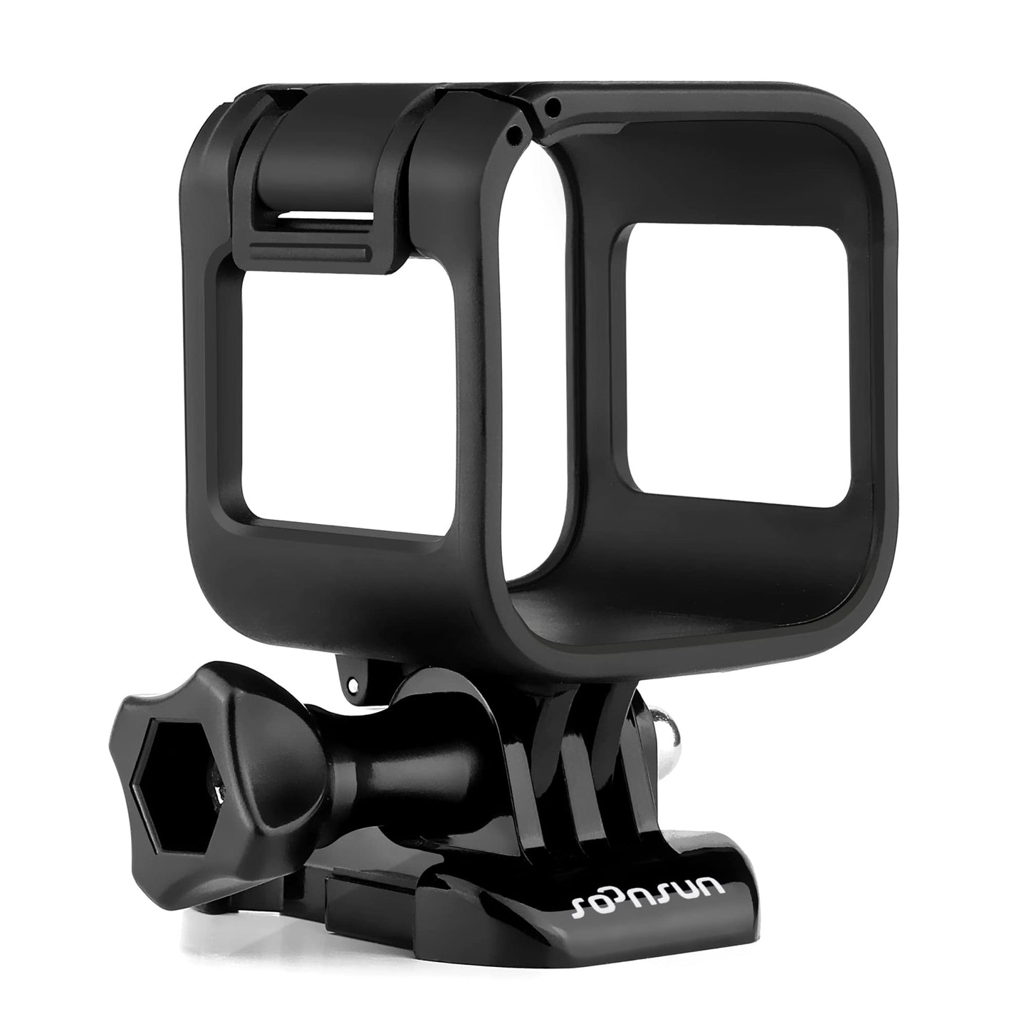 SOONSUN Frame Mount Housing Case for GoPro Hero 5/4 Session Cameras Includes Quick Release Bracket, Thumb Screw and Tripod Adapter