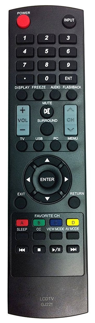 GJ221 Universal Remote Control for Sharp LCD TVs