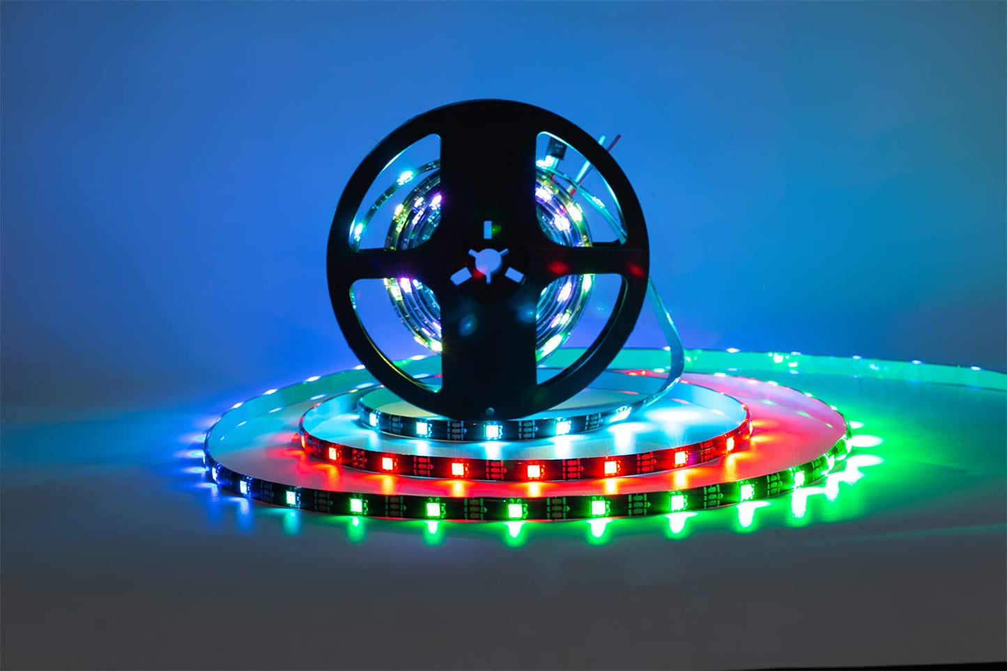 SVFISHKK WS2812B LED Strip SMD 5050 Individually Addressable 30Pixels/m RGB Strip Full Color LED Strip Waterproof DC5V (16.4FT 150led Waterproof IP65