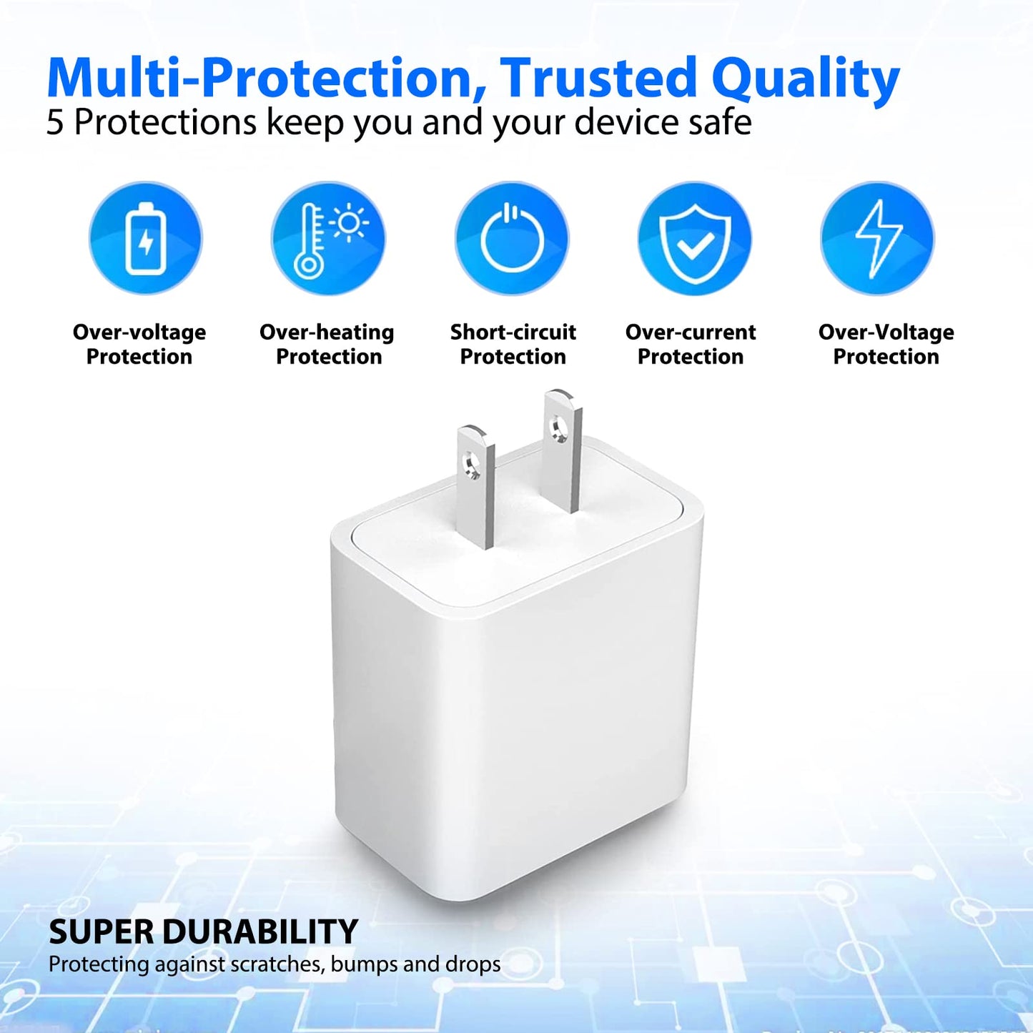 ycwwzzh Micro USB Charger Charging Cable Cord Compatible for Square Contactless and Chip Reader (5FT)