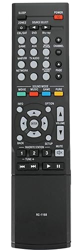 New RC-1168 RC1168 Replacement Remote Control Compatible with Denon AV Home Theater Receiver