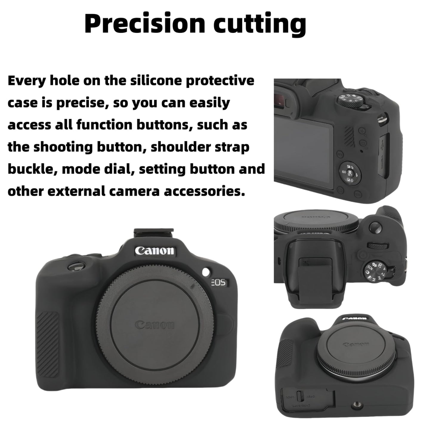 TTXSCZYH Case for Canon EOS R100 Camera, Comes with an EOS R100 Camera Wristband,Suitable for Canon EOS R100 Silicone case, Provides Drop-Proof