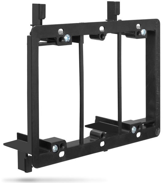 Fosmon Low Voltage Mounting Bracket (3 Gang) (Mounting Screws Included) for Telephone Wires, Network Cables, HDMI, Coaxial, and Speaker Cables