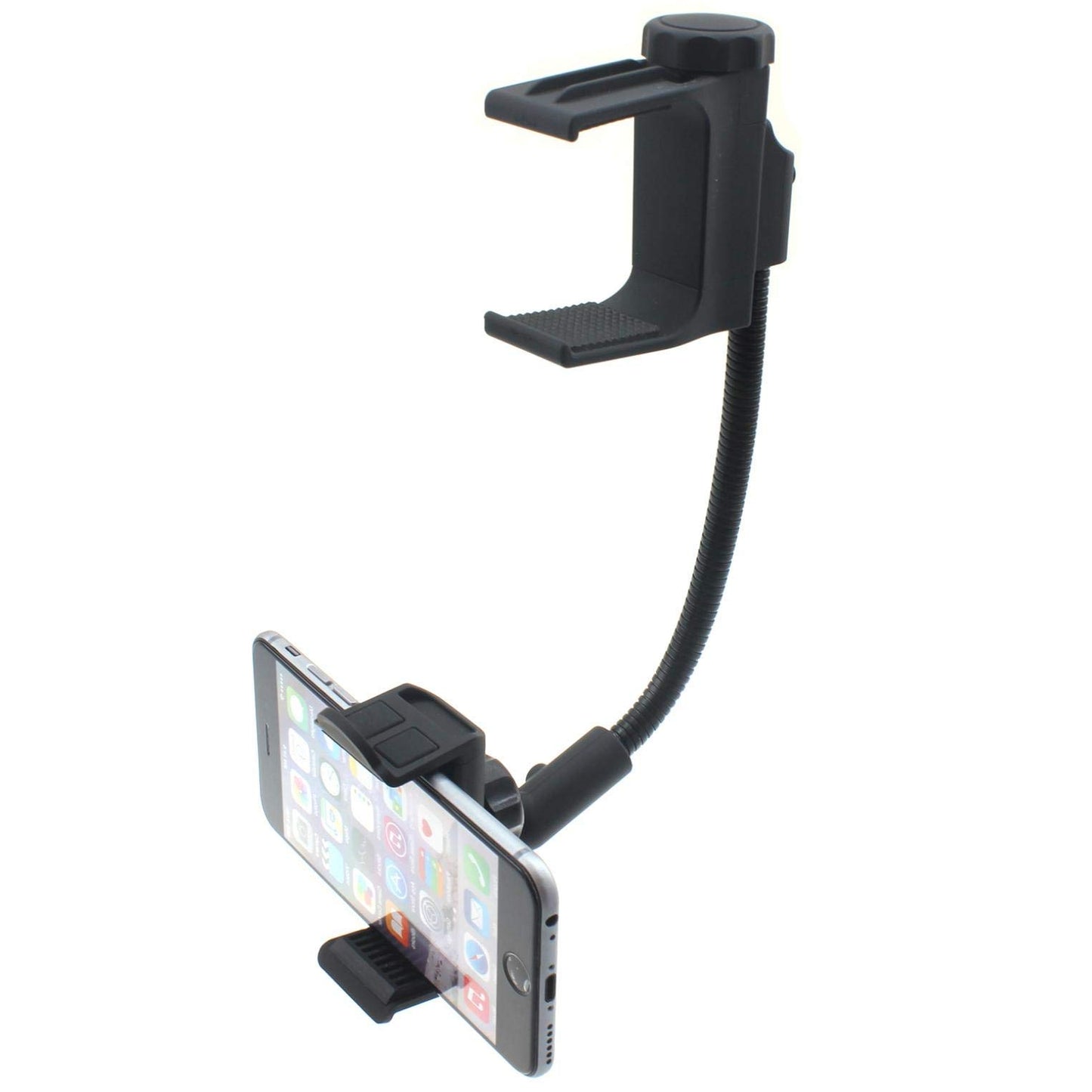 Car Mount Mirror Holder Rear View Swivel Cradle Stron Grip Compatible with Samsung Galaxy A70 - Samsung Galaxy A71 5G - Samsung Galaxy A9 - Samsung